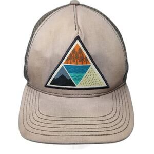 Pistil Snapback Mesh Back Trucker Hat Multicolor One Size Patch Outdoor